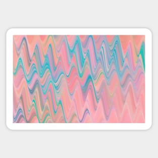 Fractal zigzags Sticker